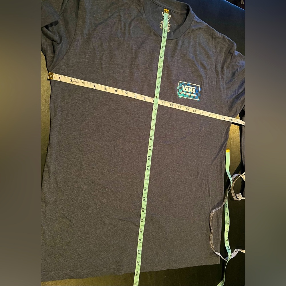 Vans Off The Wall Blue Long Sleeve T-Shirt - Picture 7 of 7